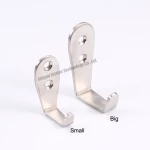 High Quality L Shaped Stainless Steel Coat Hooks Hat Hooks for Hotel Bedroom Bathroom Living Room Kitchen