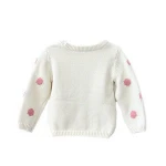 High Quality Loose And Comfortable White Pink Color For Girls Top sweater