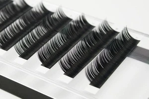 High Quality Matt Black Eyelash Extension False Eyelashes Made in Korea