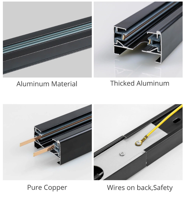 Led Rails Connection Buy High Quality Modern 1m 1.5m 2m Track Rail For 2 Wires Led Line ...