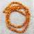 Import High quality natural round orange amber jasper strands beads, Yellow amber chakra stone beads for bracelets DIY from China