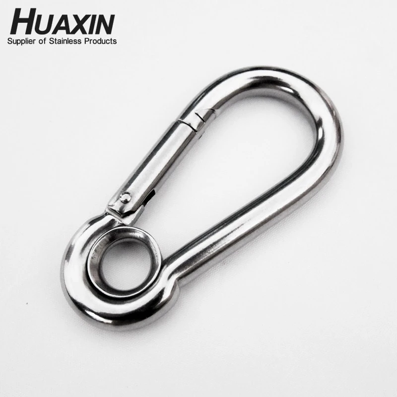 High Quality Stainless Steel 304 Snap Hooks DIN5299C Spring Hook A2 Carabiner 6*60mm