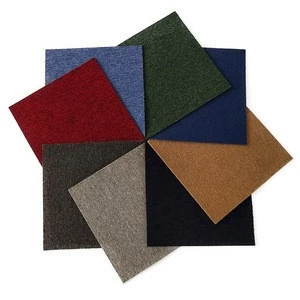 High quality thick pile soundproof pp material hotel carpet tiles 50*50cm