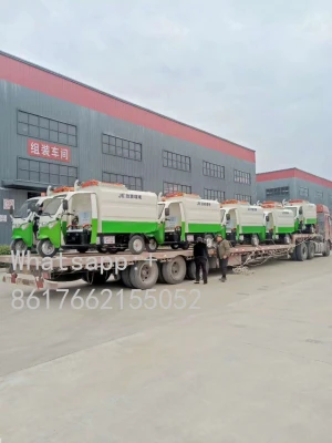 High quality three wheel charging garbage can lift truck lift garbage can for sanitation truck