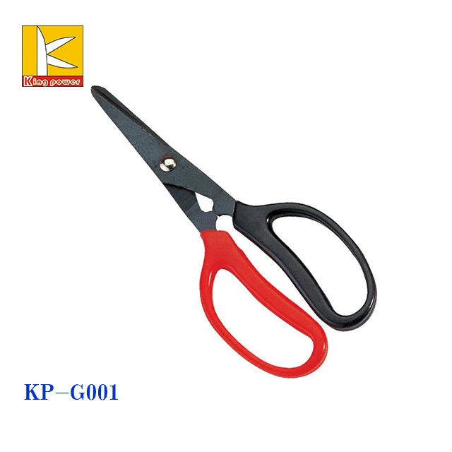High quality two-tone pp handle metal plated/ carbon steel scissors for garden scissors pruner