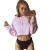 Import High quality wholesale 3d print slim fit woman cropped top gym hoodie from China