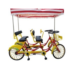 high quality whosale 4 Seater Quadricycle 4 People Surrey Bike