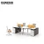 Import High Standard writing desk 4 Seat Cubicle Office desk Modern Workstation Partition office furniture from China
