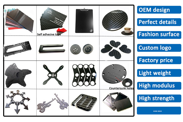 Buy High Strength Custom Carbon Fiber Material Sheet Carbon Fibre Parts ...