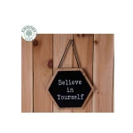 Home crafts black wall wooden hanging plaque