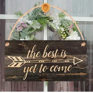 Home Decoration Retro Wall Decoration Creative wooden Wall Hanging Wall Decoration Welcome  Door Sign