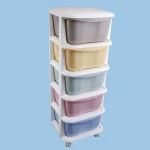 Home widely use high quality storage cabinet plastic 5 drawers