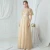 Import Hot latest Plus Size O-neck Ladies Elegant Solid Color Sequins Evening Dress chiffon Formal Dress long bridesmaid dresses from China