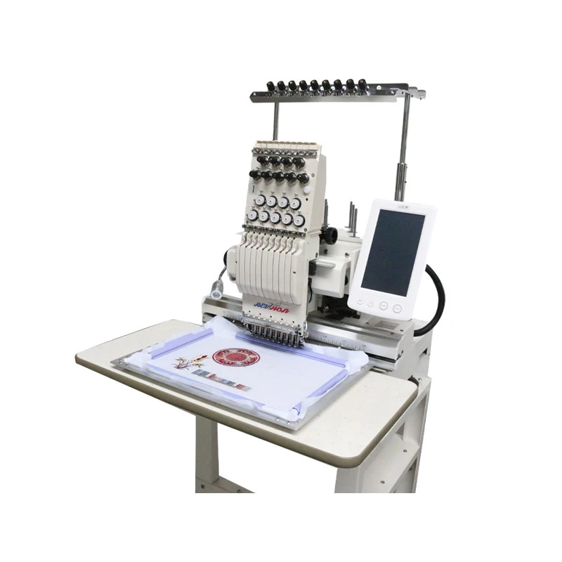 hot sale 1 head computerized embroidery machine, flat embroidery machine with CE certificate, maquina bordadora