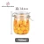 Hot sale 500ml 750ml 1L 1.5L French square glass storage jars