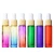 Import hot sale 5ml 10ml rainbow colored roll on roller perfume essential oil bottle with roller ball from China