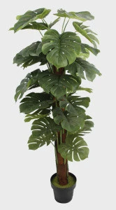 Hot Sale Artificial Bonsai Monstera Deliciosa Tree Plant Artificial Plants for decor