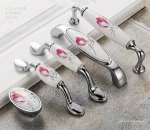 Hot Sale China Wholesale Ashley Furniture Accessories Kitchen Cabinet Wardrobe Usage Ceramic Handle