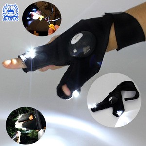 Hot Sale Factory LED Light Up Gloves For Outdoor Fishing Camping Hiking Repairing Vehicles Tools at Night For Promotional Gifts