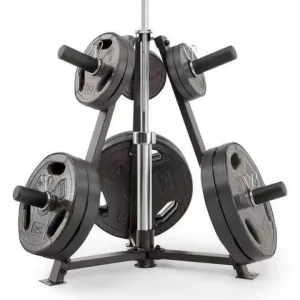 Hot sale gym fitness equipment  dumbbell storage rack round head dumbbell hexagonal two-tier dumbbell rack