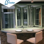 Hot Sale Horizontal Folding Interior Modern Style Aluminum Profile Aluminum Bifold Window With High Quality