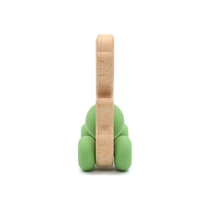 Hot sale Litte Rwar FDA Silicone Funny Baby Toys Wooden Baby Toys Silicone Baby Teether