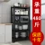 Import Hot sale multi functional home organization kitchen storage rack black storage rack from China