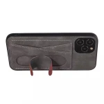 Hot sale PC+Leather card holder phone case protection for iphone 12 Pro 6.1 Mobile phone case for iPhone12 mini with Spring Bra