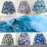 Hot Sale Quick Drying Custom LOGO Swimming Elastic Beach Short Pants Print Mens Board Shorts