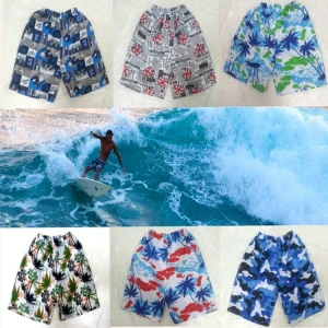Hot Sale Quick Drying Custom LOGO Swimming Elastic Beach Short Pants Print Mens Board Shorts