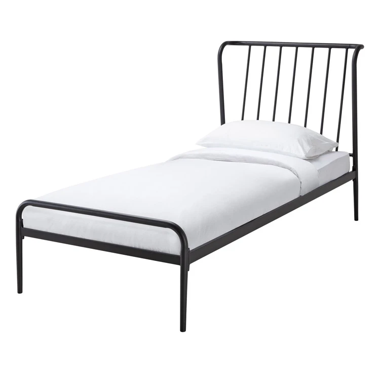 Hot sale simple furniture 3ft single bed metal bed bedframe