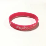 Hot selling Debossed logo with color silicone rubber bands for promos