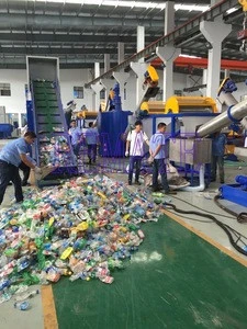 Hot selling Fabric Waste woven bag cutting recycling washing machine Recycling line