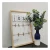 Import Hot selling hanging beauty white MDF wall printing advent calendar for home with clips from China