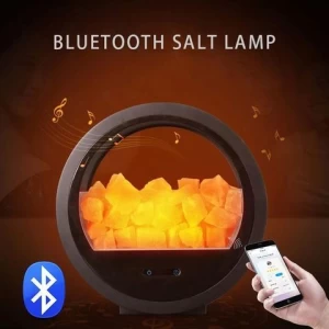 Hot selling Himalayan crystal salt lamp speaker creative new gift bedroom bedside salt table health night lamp