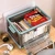 Import Hot-selling thickened transparent plastic stackable storage box, foldable storage, debris storage box from China