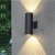 Import Hotel park garden up and down single head double head ip65 outdoor aluminum wall lamp waterproof outdoor led wall light from China