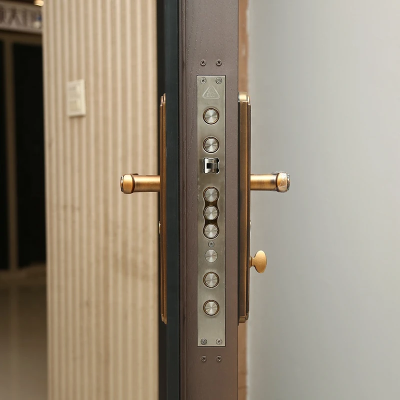 House luxury cast aluminum exterior security doors with sound insulation