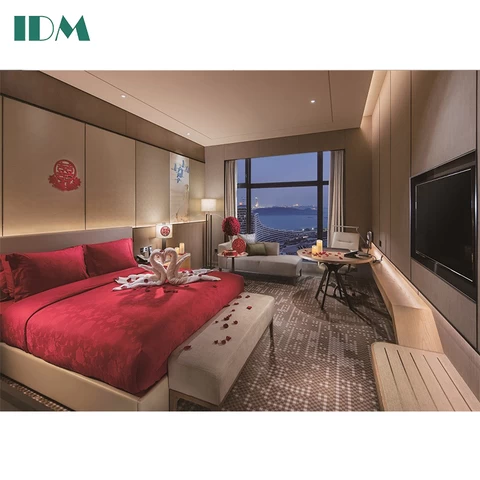 IDM-A45 Home Living Bed Room King Size Luxury Modern Commercial Hotel Furniture Bedroom Sets