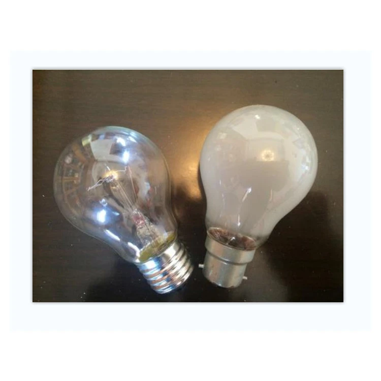 Indoor Household Incandescent Bulb 220v E27 B22 40w 60w 75w 100w Clear Incandescent Light Bulb