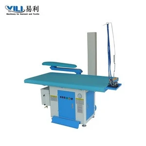 industrial vacuum clothes steam press table inbuilt with boiler