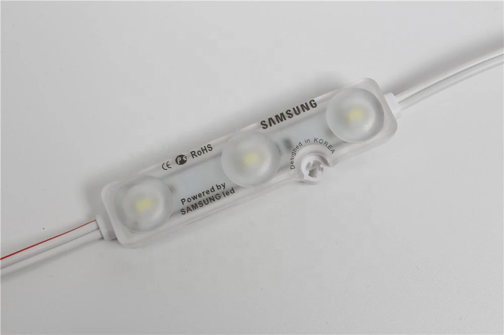 Injection mold samsung led Waterproof 3SMD LED Module 5730 Samsung Chip Korea Design