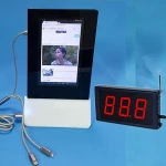 innovative product for coffee shop menu power bank menu one side video and Service Call pager