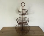 iron bathroom shelf for shampoo/ 3 tier table top shelf for body lotion
