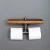 Import Iron Pipe double Toilet Paper Holder Industrial Retro Style Paper rack Wall Mounted Roller Holder from China