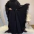 Islamic Clothing Caftan Muslim Butterfly Abaya Dress With Feathers For Dubai Womens