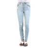 Jeans designer wholesales authentic broken hole fancy locomotive High end customized skinny jeans jeans