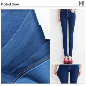 jeans pants fabrics with spandex yarns prices with 100% cotton