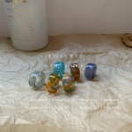 JUHU Acrylic Resin Halo Dye Open Ring Ring Middle Index Finger Cold Wind Ring