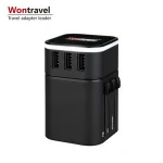 JY-302S Light Lominous Brand USB Charger Universal AC Power Adaptor World Travel Adapter